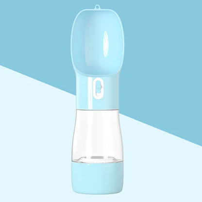 Dog Water Bottle – Portable & Leakproof Travel Dispenser (2-in-1 Design)